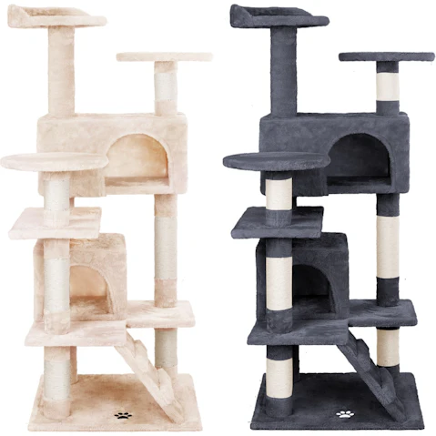Beastie 134cm Wood Cat Tree Scratching Post
