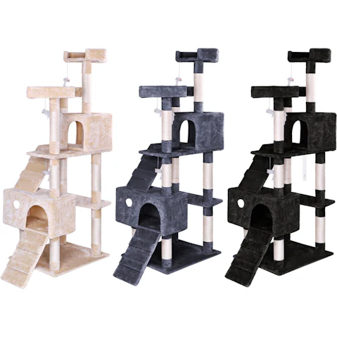 Beastie 180cm Wood Cat Tree Scratching Post