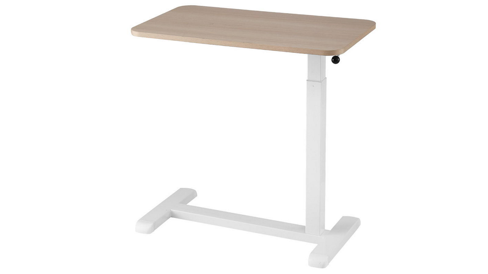 Artiss 70cm Laptop Desk Height Adjustable Mobile Workstation Computer Desks - White/Oak
