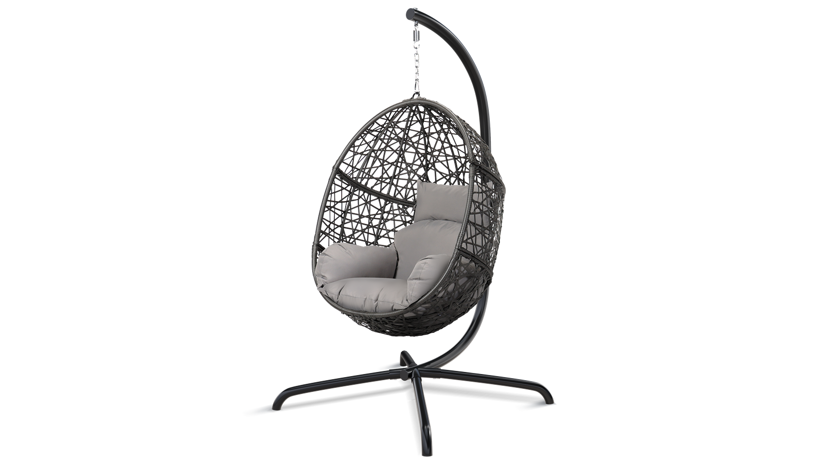 Alfordson Pod Basket Egg Swing Chair - Light Grey