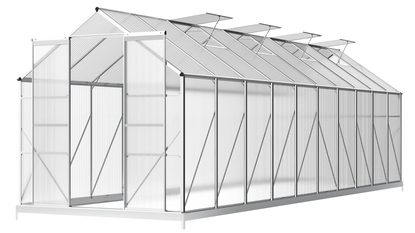 ALFORDSON Greenhouse - 6.3 x 2.4 x 2.1metre