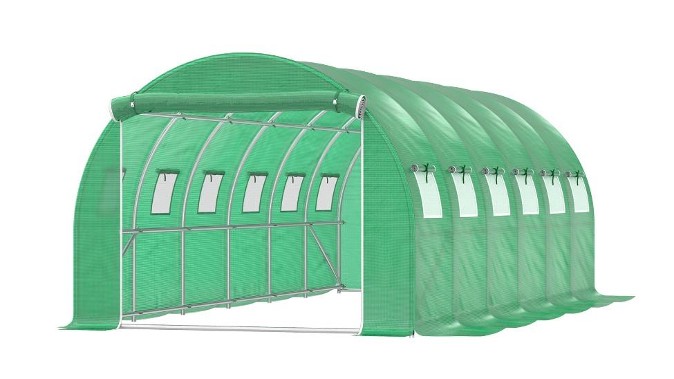 ALFORDSON PE Greenhouse Dome Shed - 600 x 300 x 200cm