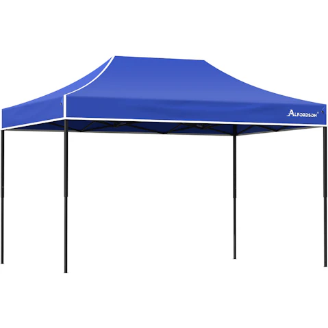 Alfordson 4.5 x 3metre 600D Oxford Marquee Pop-Up Tent - Blue