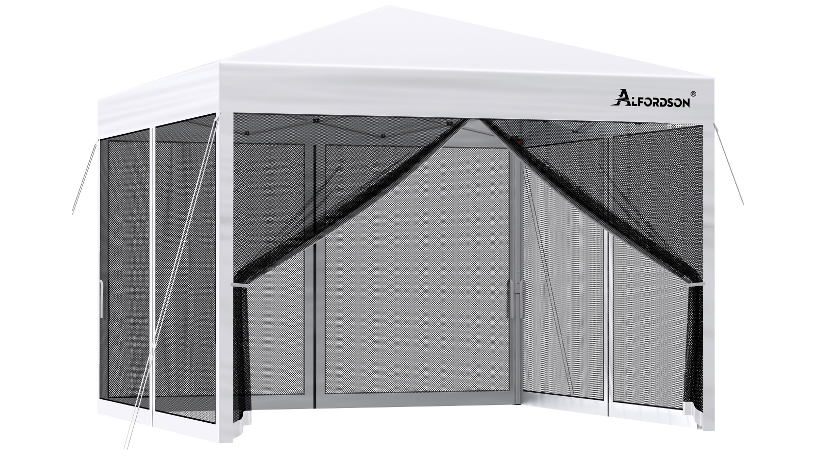 ALFORDSON 3 x 3metre Pop-Up Marquee Gazebo with Mesh Walls - White