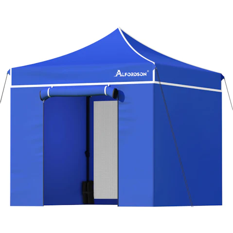 ALFORDSON 3 x 3metre Pop-Up Marquee Gazebo with Walls - Blue