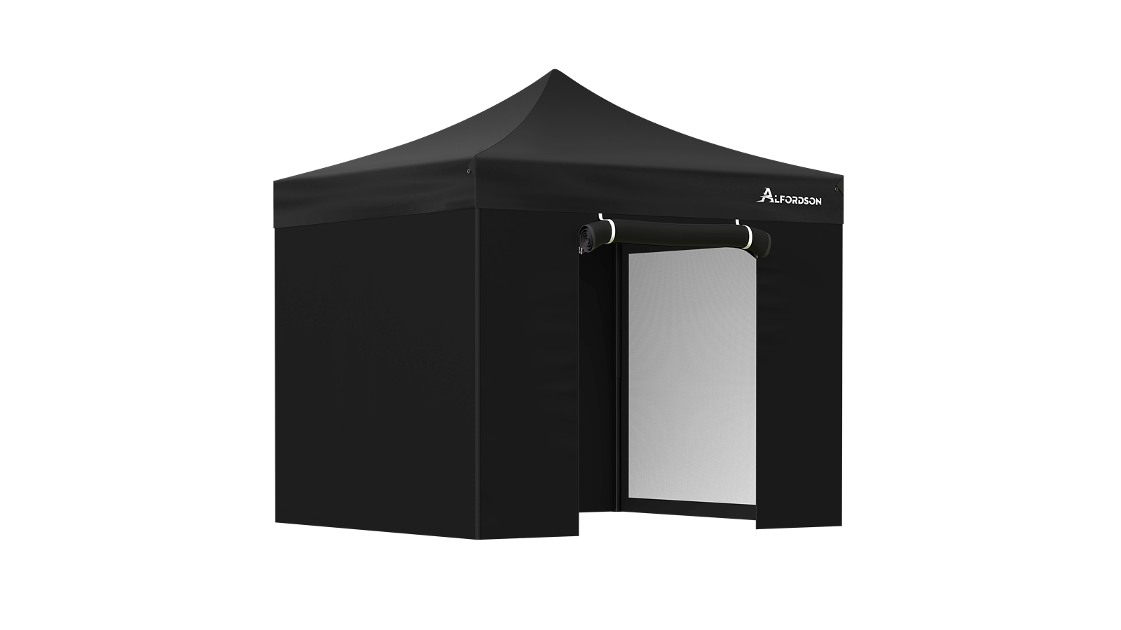 Alfordson 600D Oxford 3 x 3metre Folding Camping Tent - Black