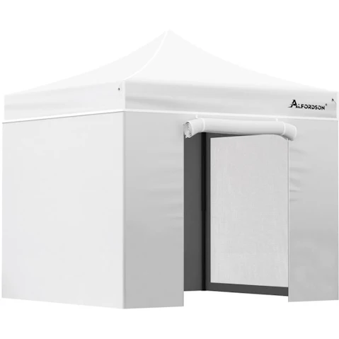 Alfordson 600D Oxford 3 x 3metre Folding Camping Tent - White