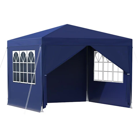Alfordson Blue Portable Outdoor Wedding Canopy - 3 x 3metre