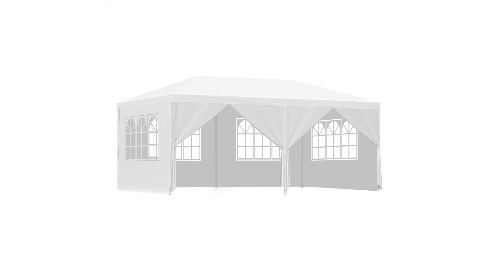ALFORDSON Gazebo 6 x 3metre Portable Outdoor with Walls - White