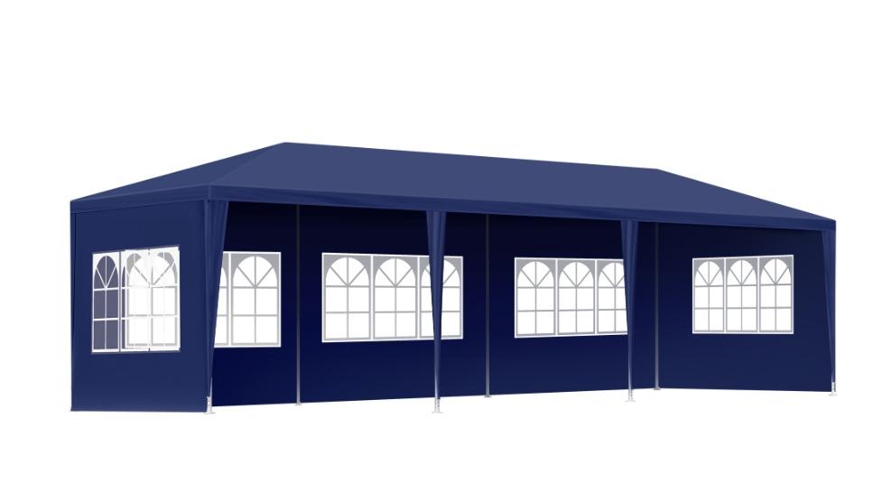 Alfordson Blue Portable Outdoor Wedding Gazebo - 3 x 9metre