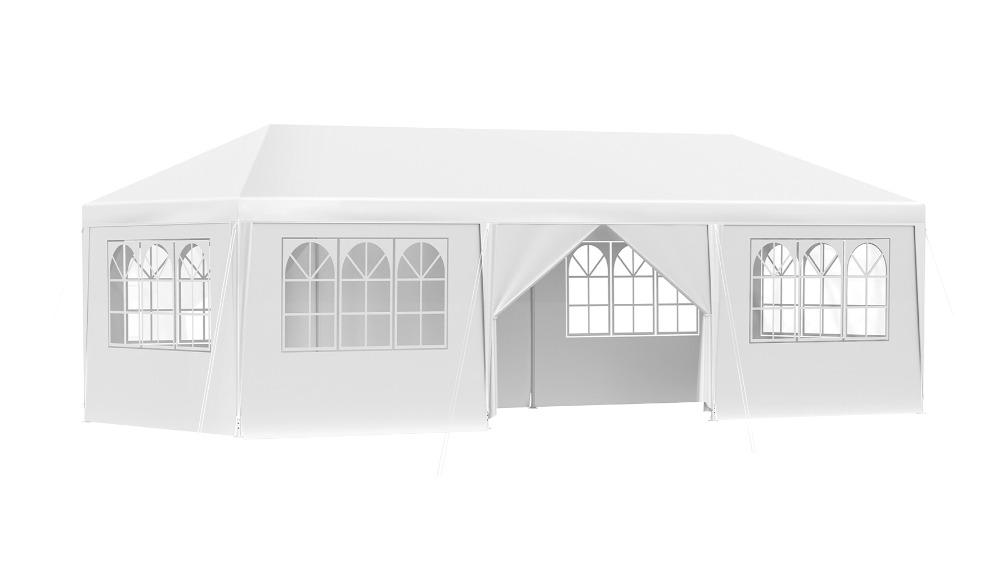ALFORDSON White 2-Door Panel Gazebo Side Wall