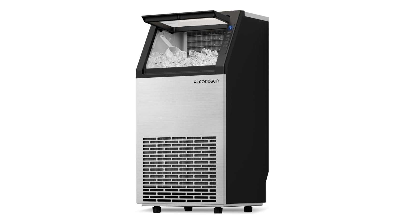 Alfordson 45kg Stainless Steel Commercial Ice Maker Machine