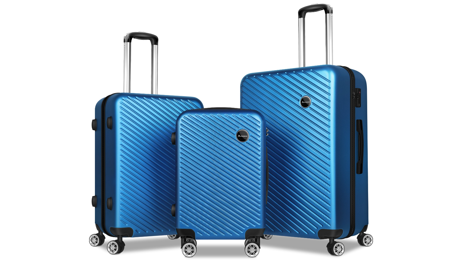 ALFORDSON 3 Piece Timothy Luggage Set - Blue
