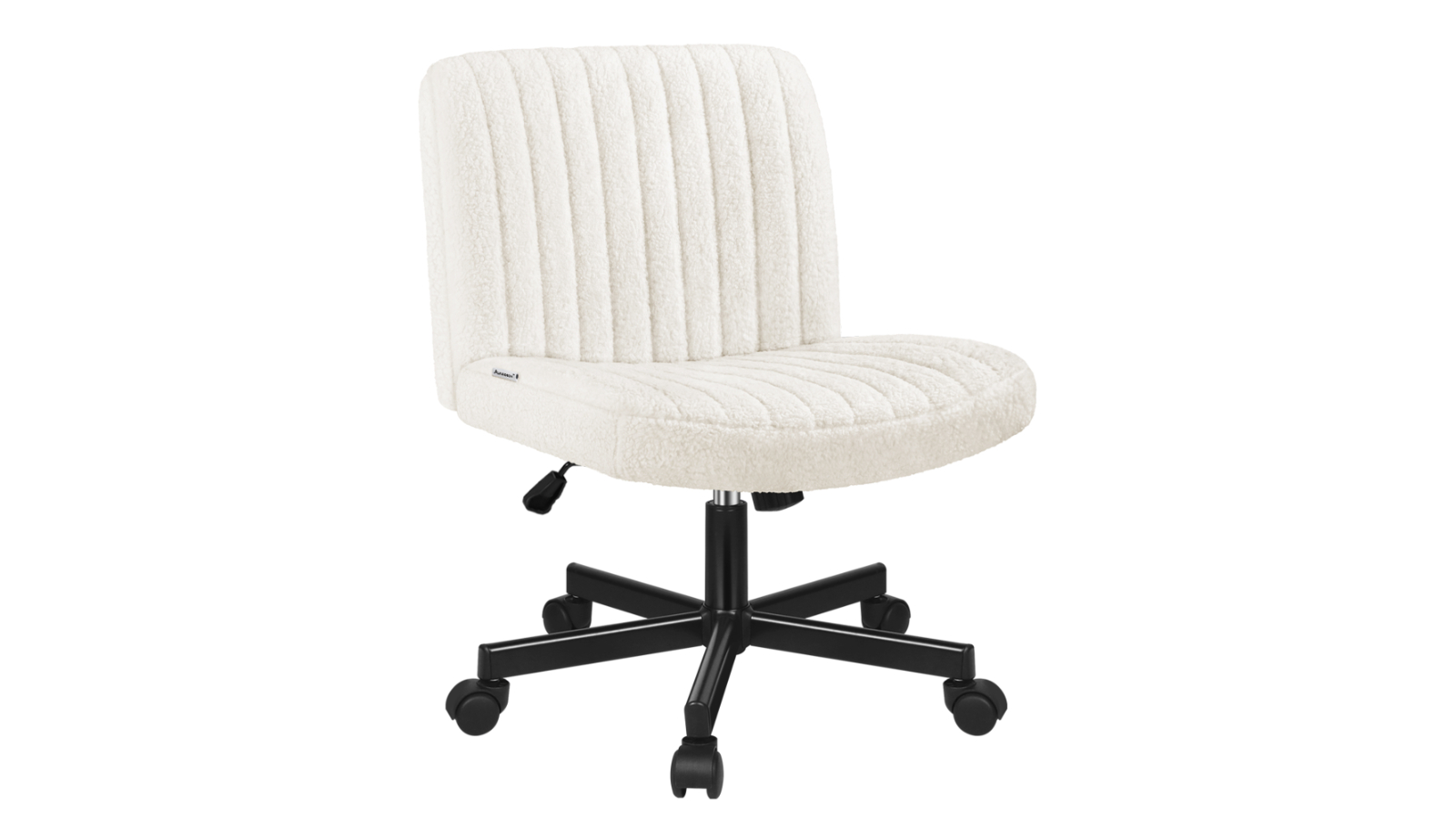 Alfordson Boucle Armless Office Chair - White
