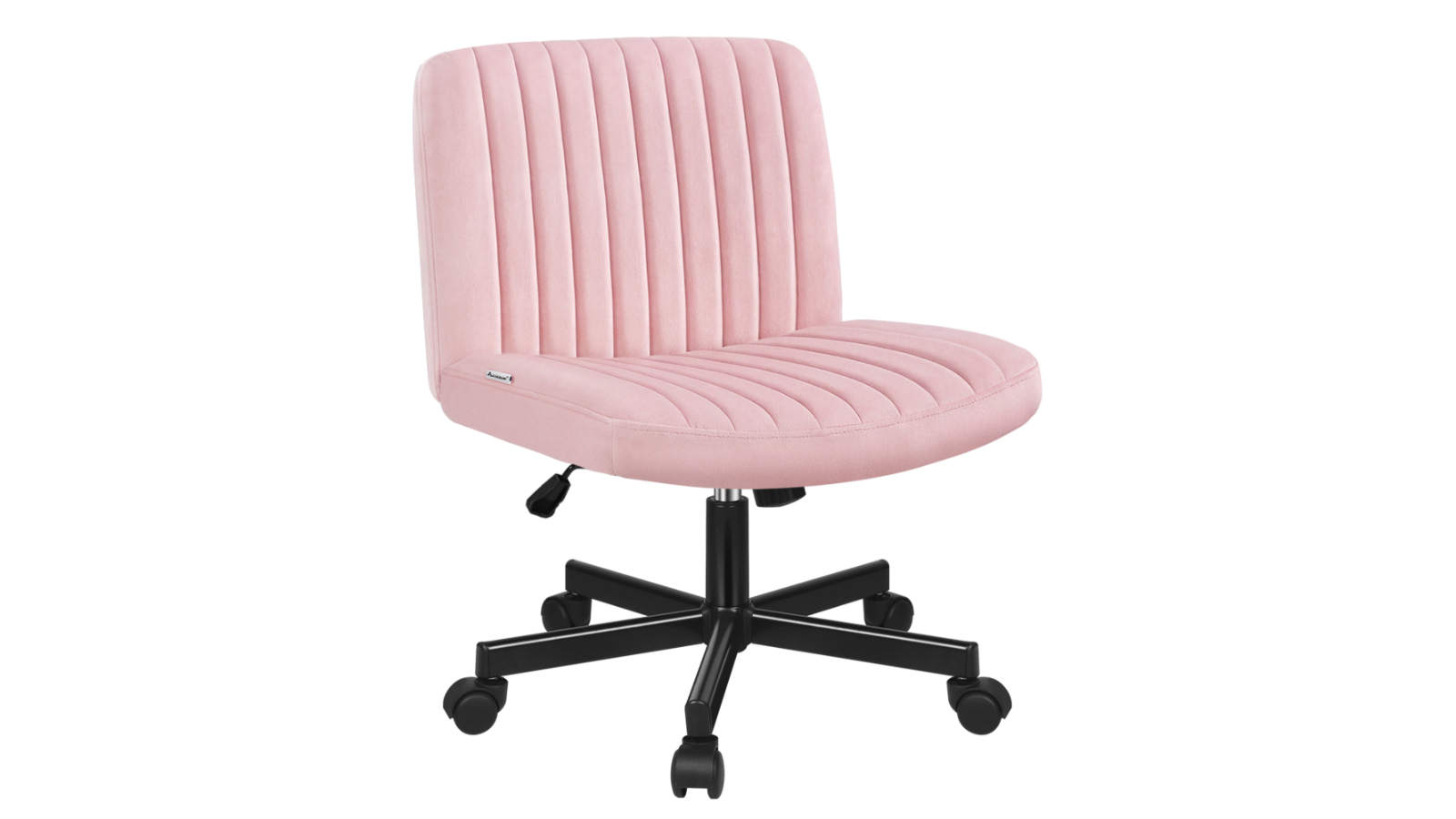 Alfordson Velvet Armless Office Chair - Pink