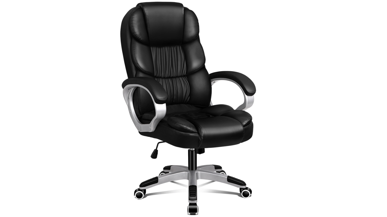 ALFORDSON Office Chair Upgraded Armrests Alpha - Black