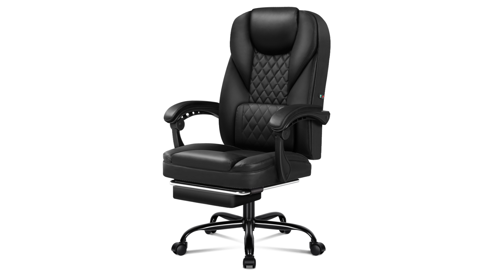 ALFORDSON Office Chair Lumbar Massage - Black