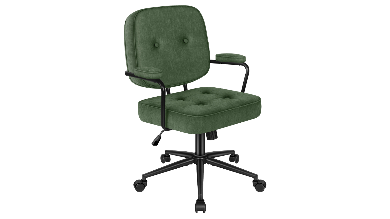 Alfordson Ergonomic Seat Chenille Office Chair - Green