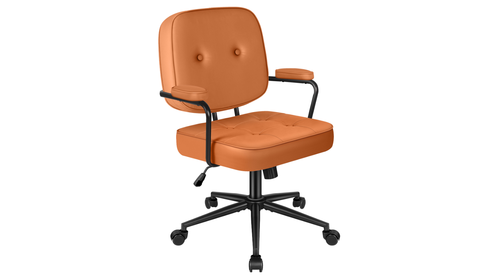 Alfordson Ergonomic Seat PU Leather Office Chair - Brown