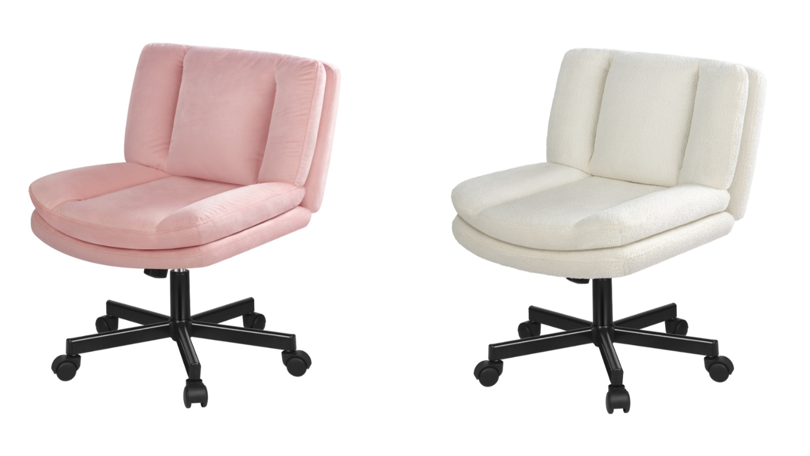 Alfordson Armless Mid Back Office Chair with Wheel