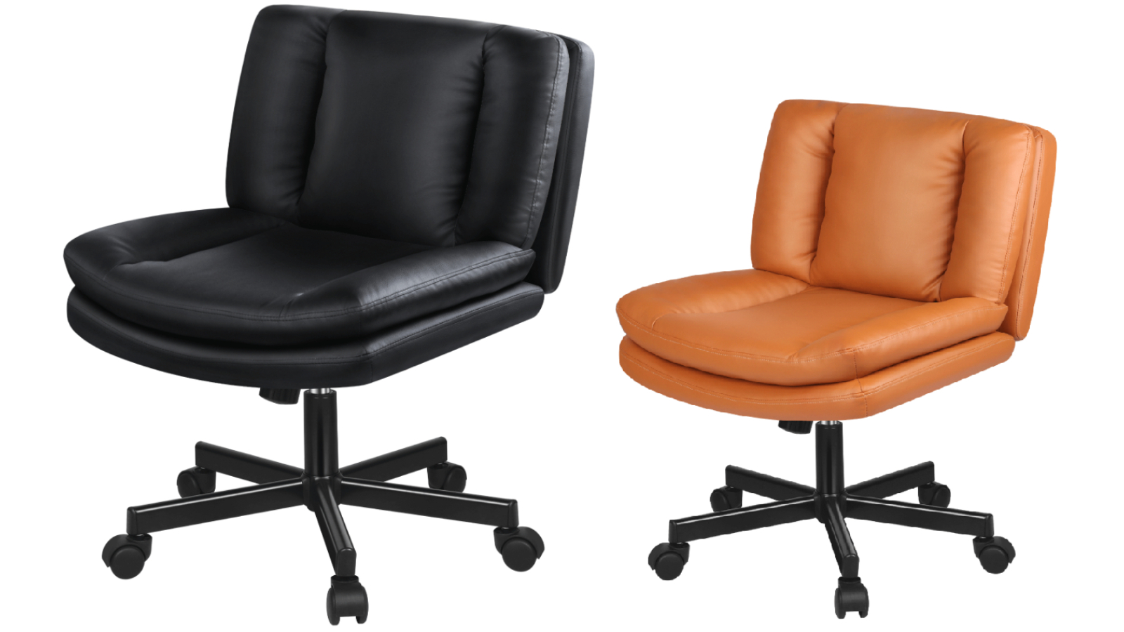 Alfordson Armless Mid-Back Office Chair with Wheel