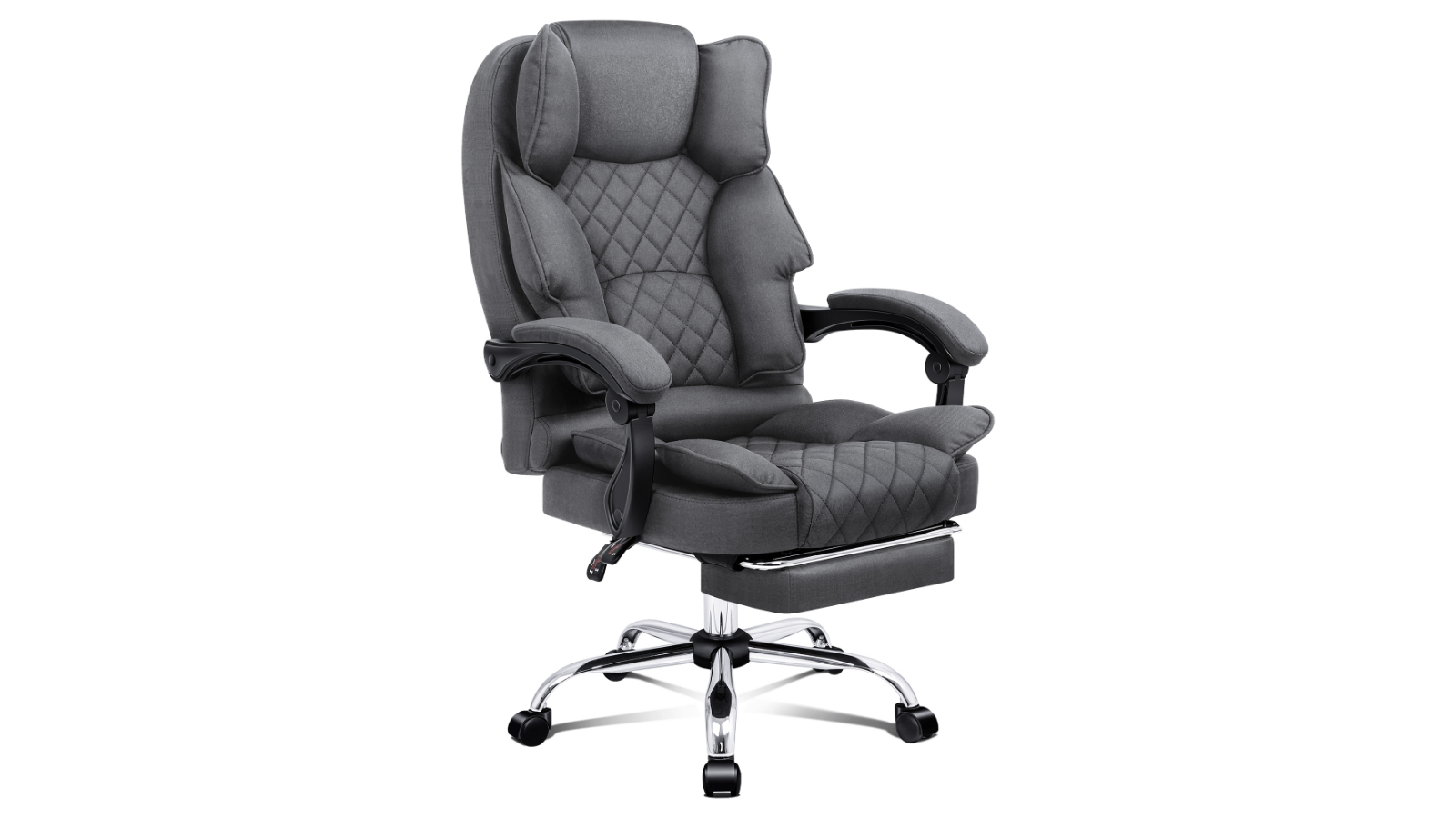 ALFORDSON Fabric Massage Office Chair - Grey
