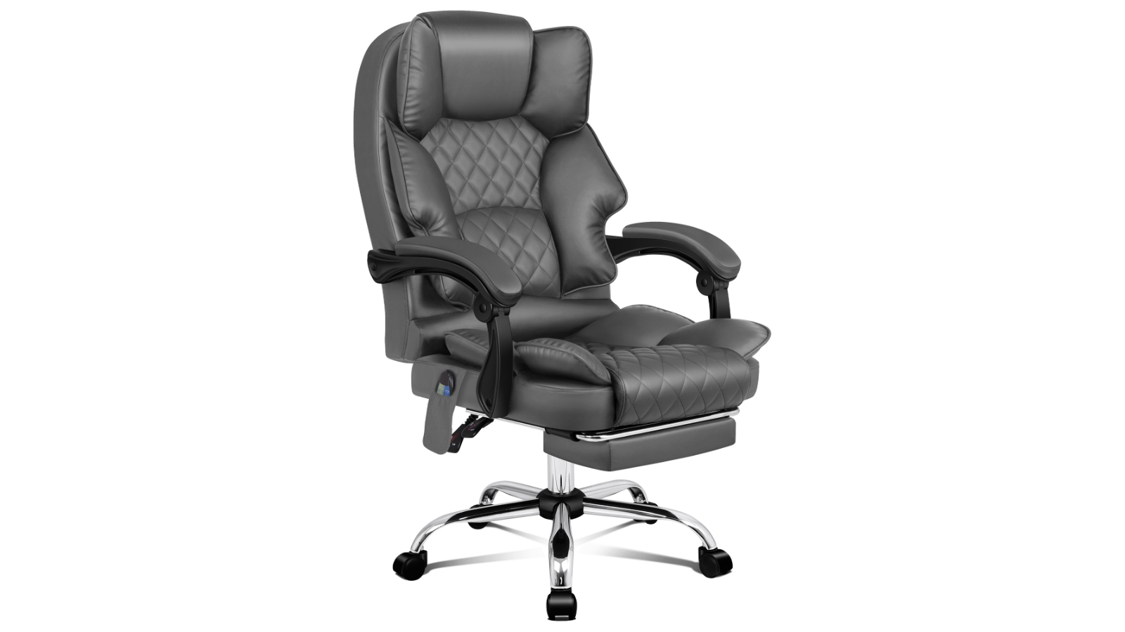 ALFORDSON Massage Office Chair Heated - Grey
