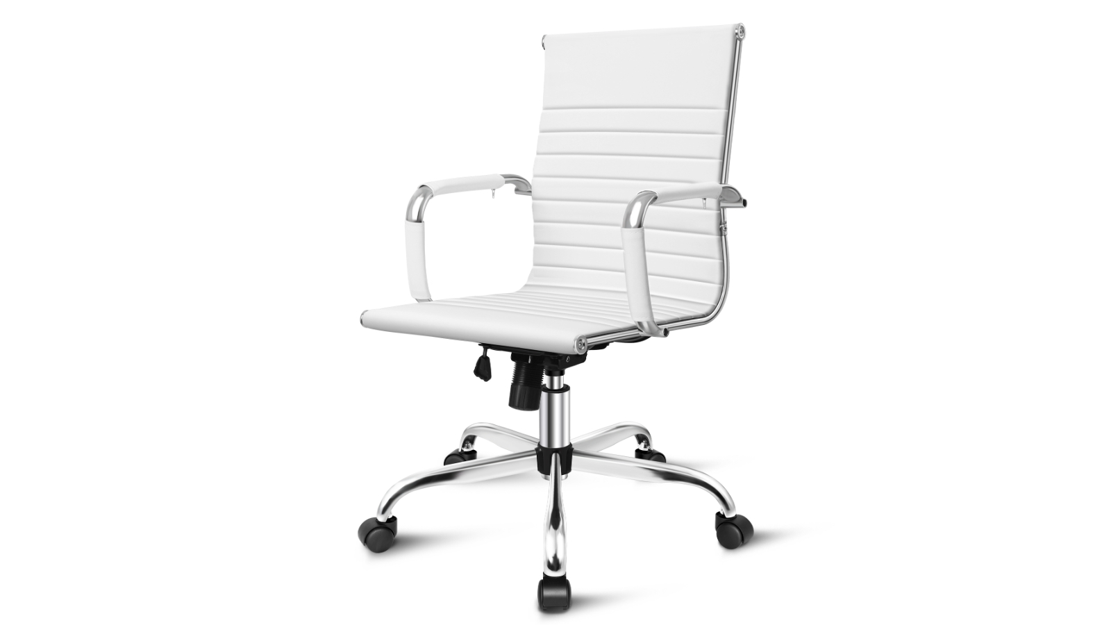 ALFORDSON Office Chair Mid Back - White