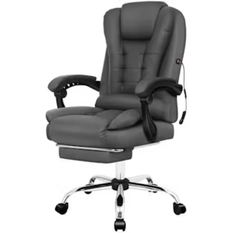 ALFORDSON Massage PU Office Chair - Grey