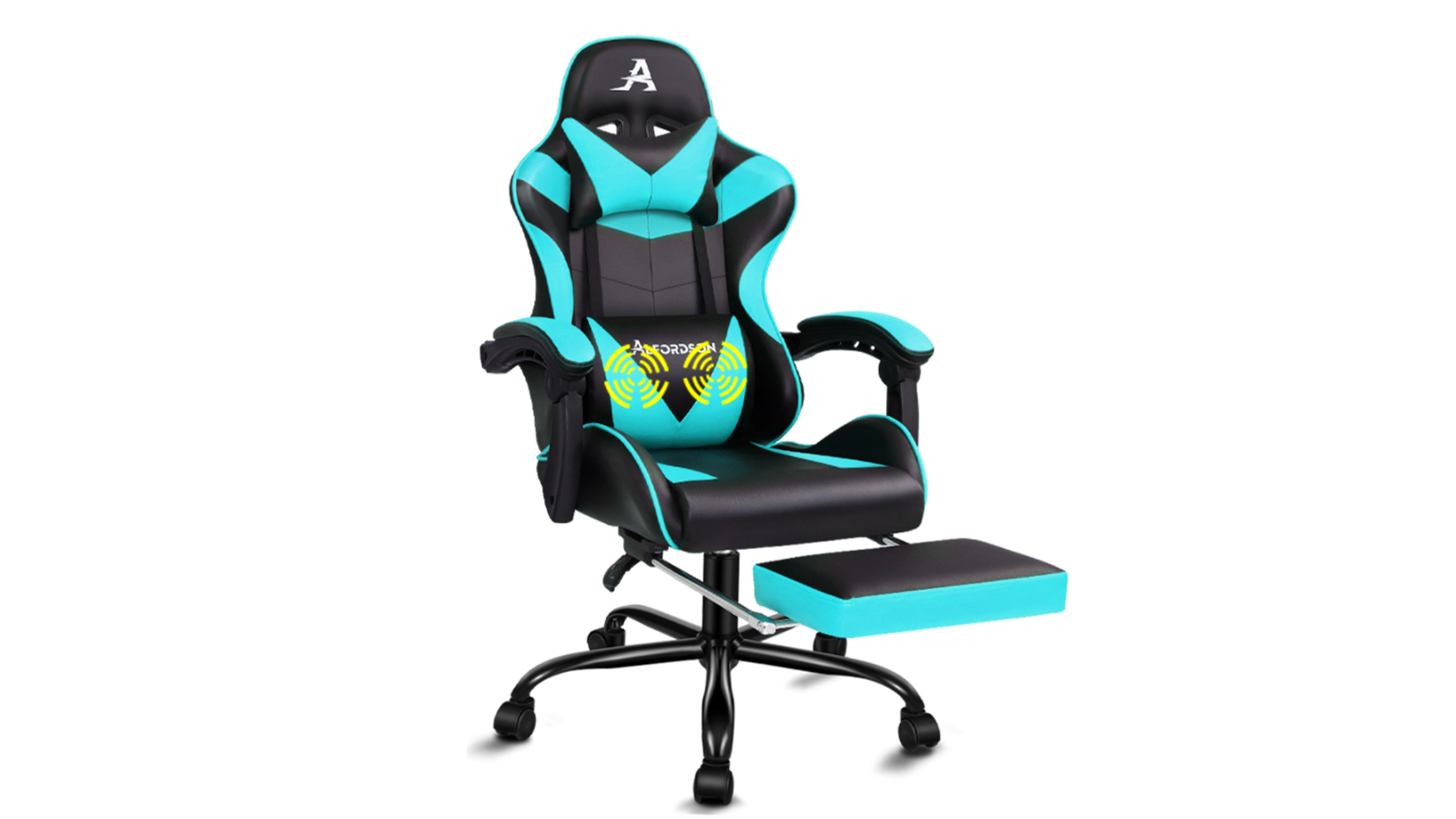 ALFORDSON Gaming ChairPU Leather - Cyan