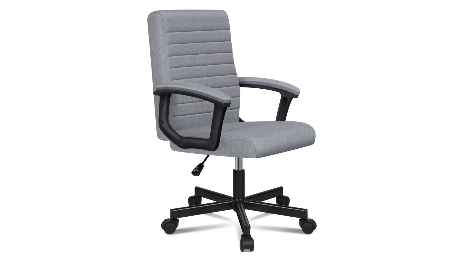 ALFORDSON Office Chair Mid-Back - Fabric Grey