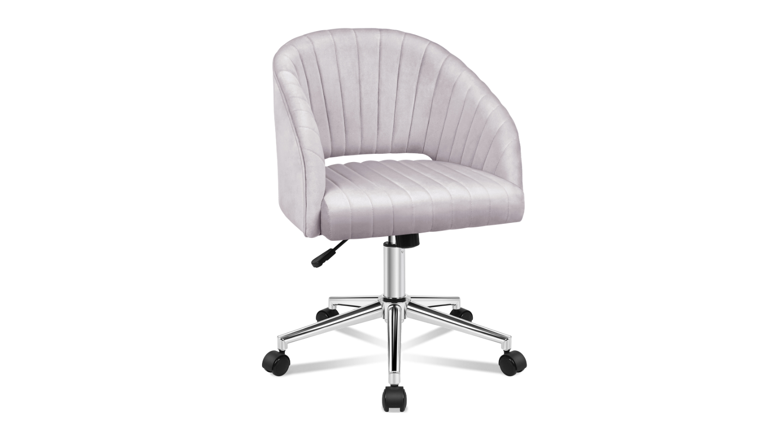 ALFORDSON Office Chair Mid Back Layla - Velvet Grey