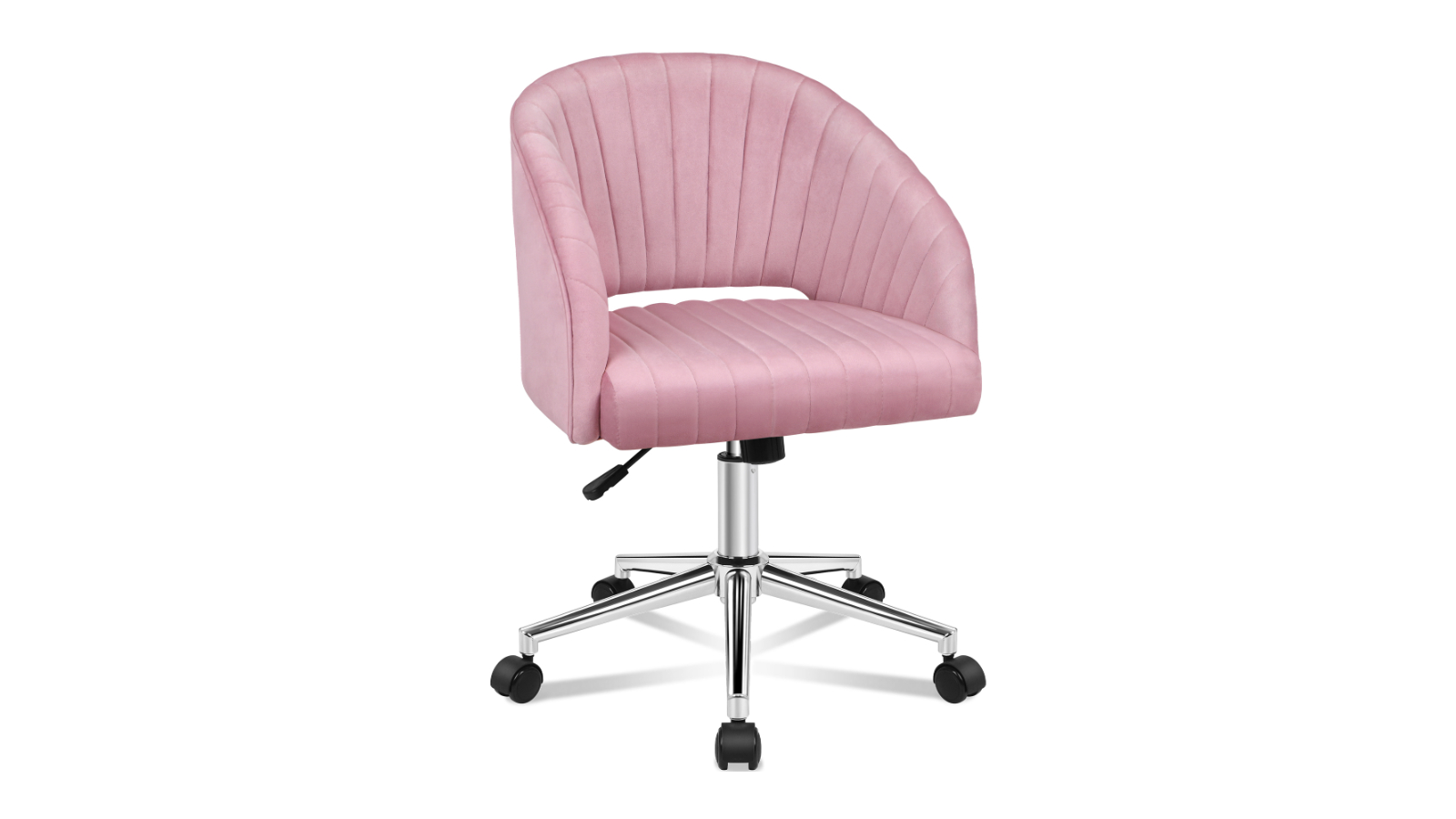 ALFORDSON Office Chair Mid Back Layla - Velvet Pink