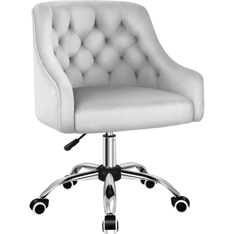 ALFORDSON Office Chair Mid Back Ellie - Velvet Grey