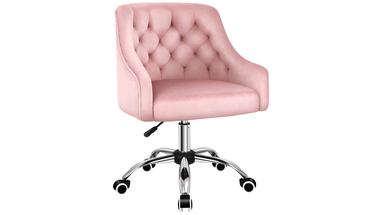 ALFORDSON Office Chair Mid Back Ellie - Velvet Pink