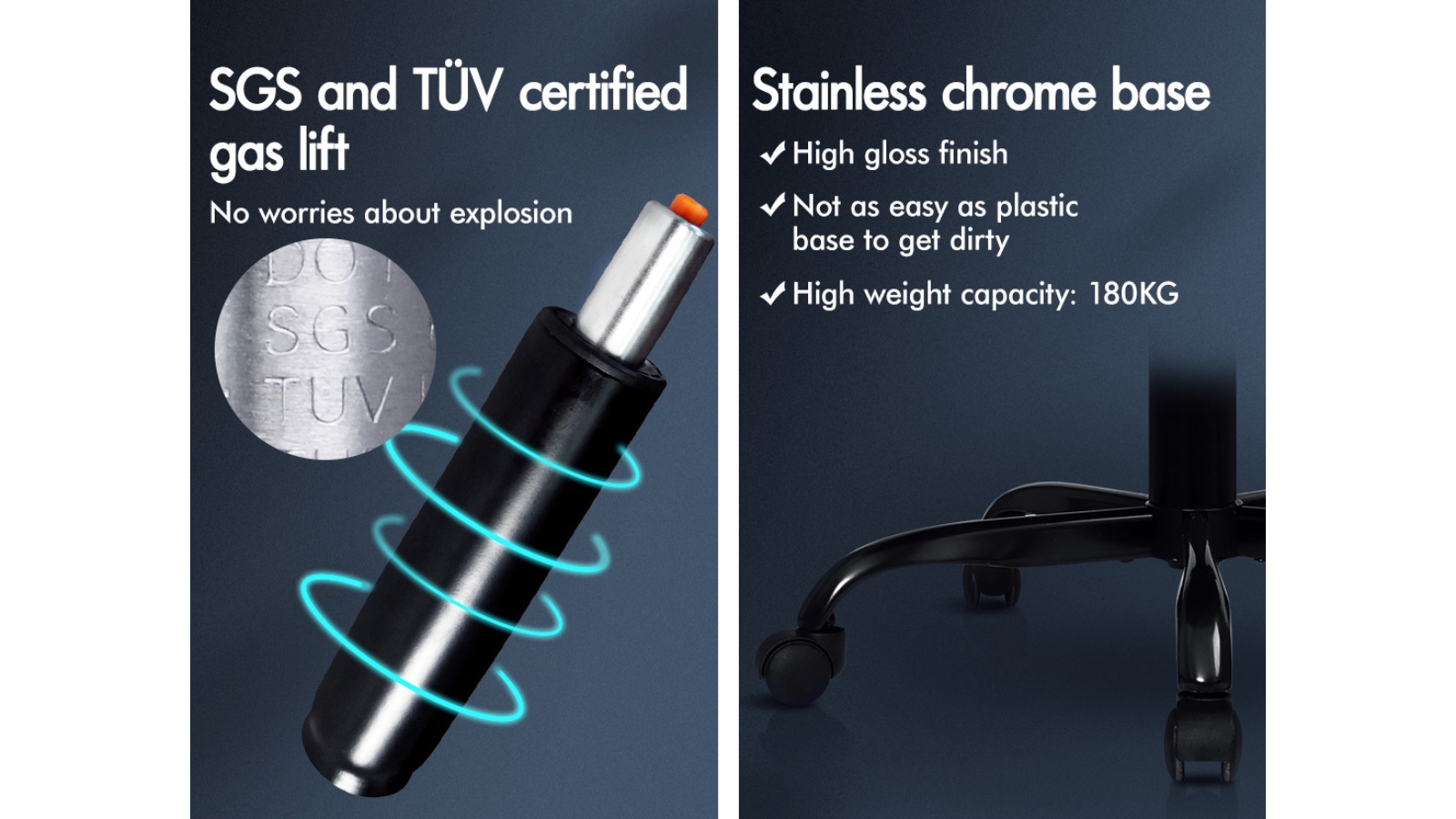 Alfordson Fabric Massage Office Chair Harvey Norman