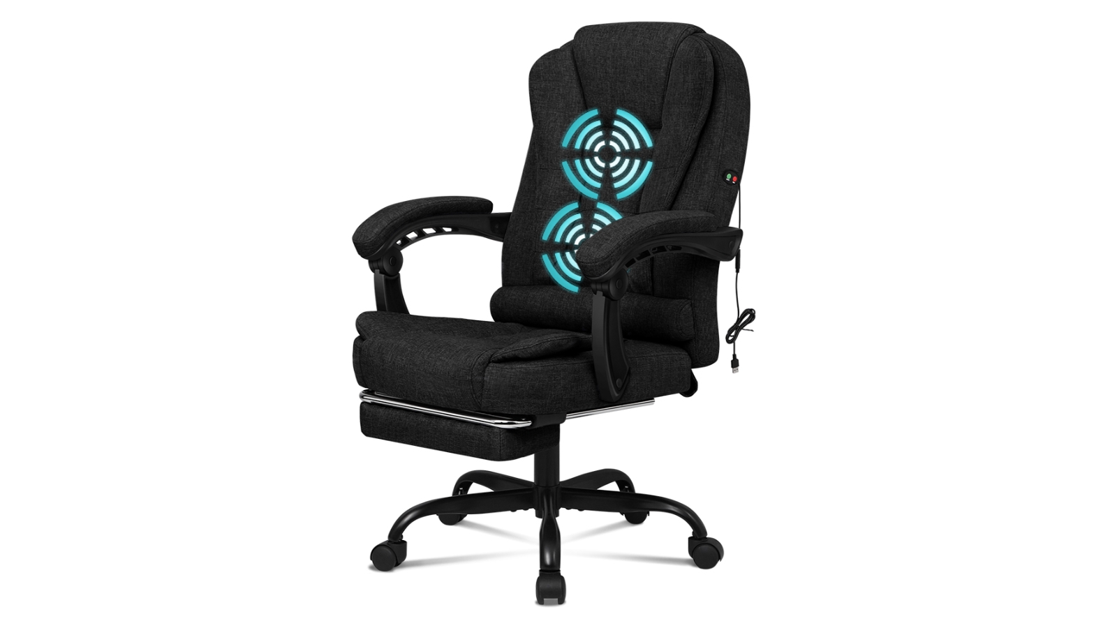 Alfordson Fabric Massage Office Chair Harvey Norman