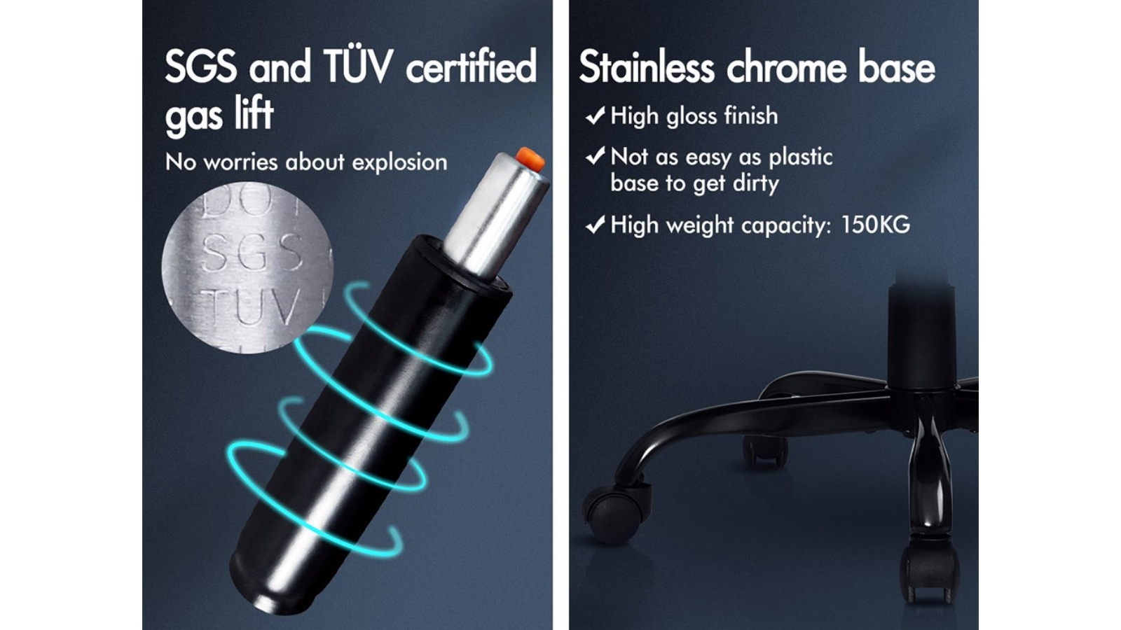 Alfordson Massage Office Chair with Footrest Pink Harvey Norman