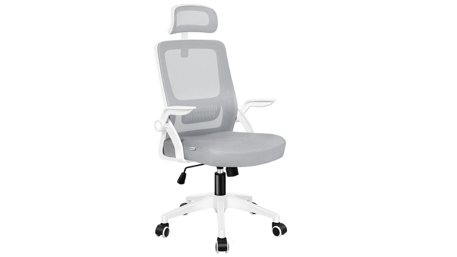 Alfordson Mesh Office Chair White/Grey Harvey Norman