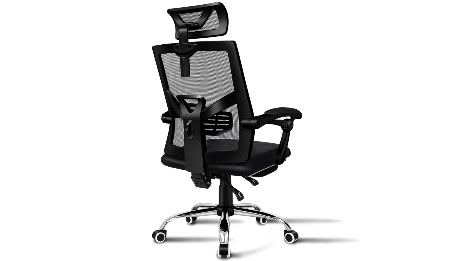 ALFORDSON Mesh Office Chair with Footrest Recline - Black