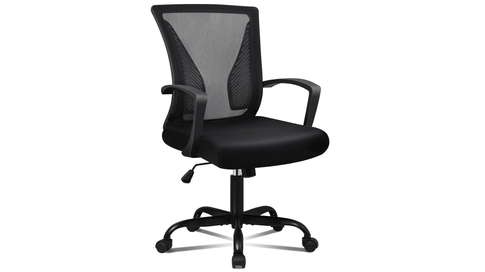 ALFORDSON Mesh Office Chair Mid Back - Black