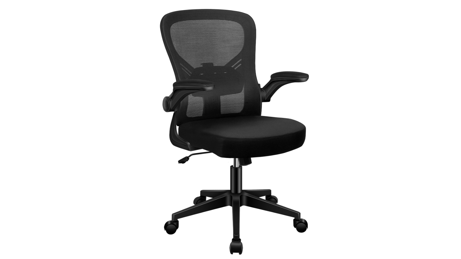ALFORDSON Mesh Office Chair Mid Back - All Black