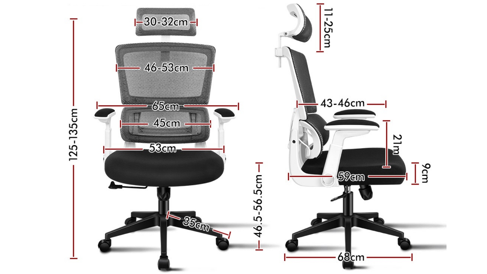 Alfordson mesh office online chair