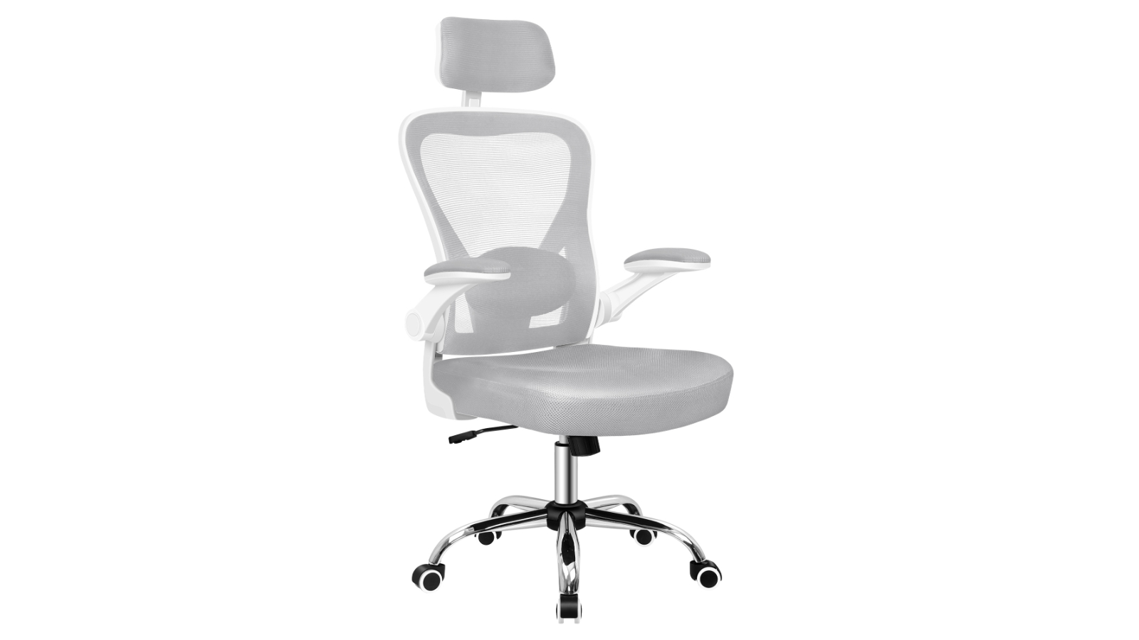 ALFORDSON Mesh Office Chair Tilt - White/Grey
