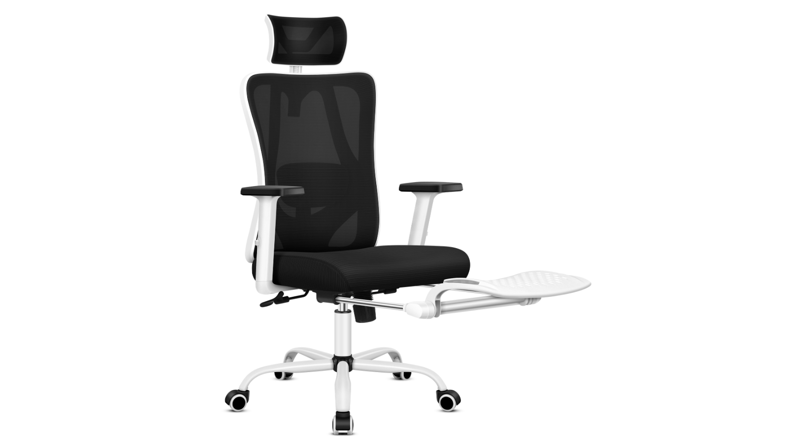 ALFORDSON Ergonomic Office Chair Mesh Computer Seat - Black/White