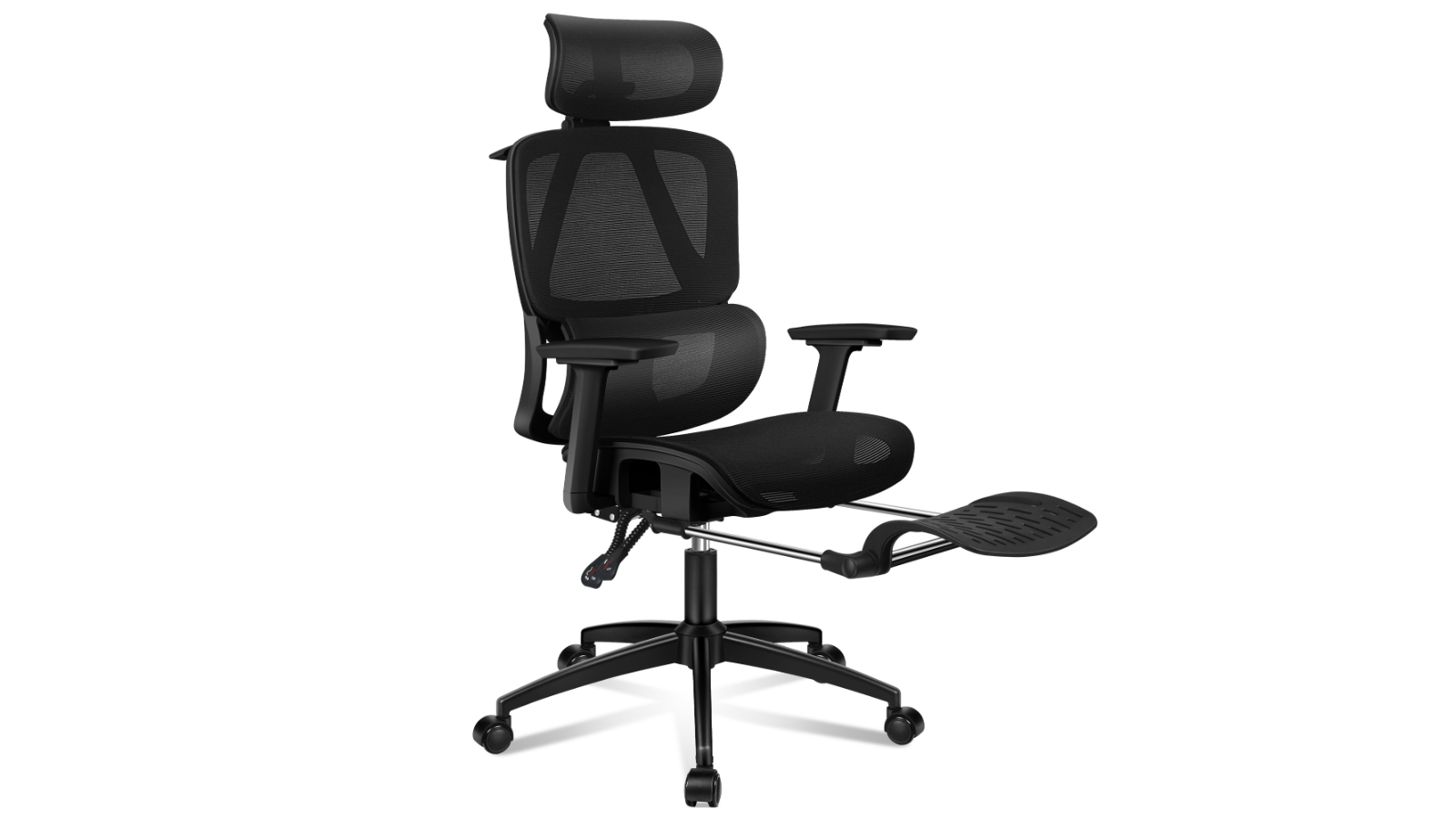 Alfordson Mesh Seat Computer Gaming Ergonomic Office Chair - All Black