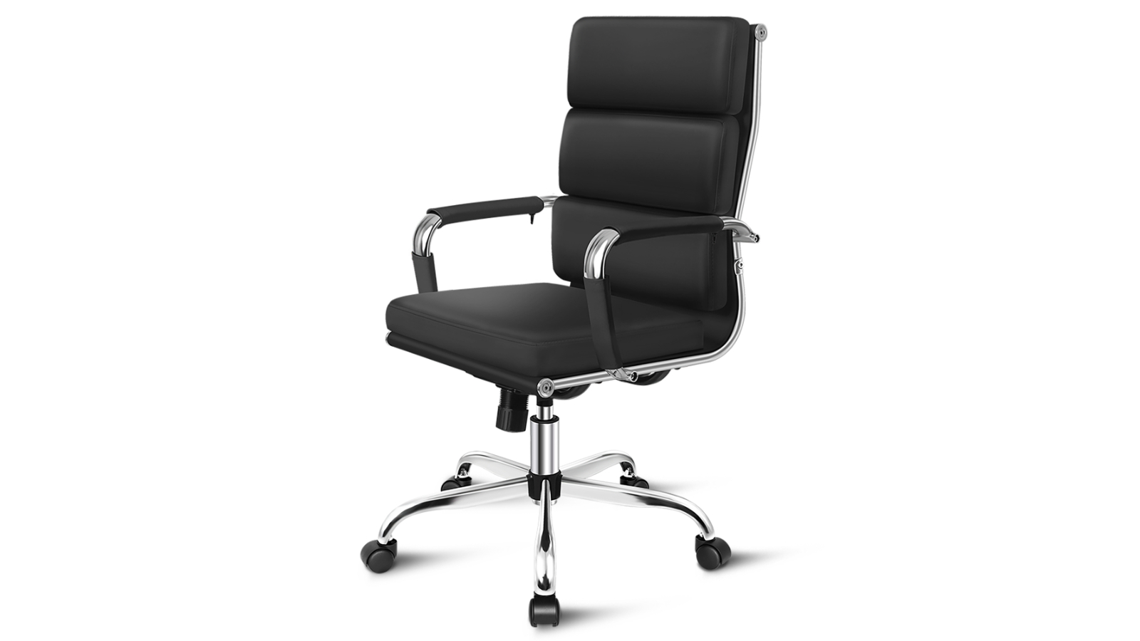 ALFORDSON Office Chair Padded High Back - Black