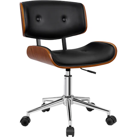 ALFORDSON Wooden Office Chair Executive Estelle -Black