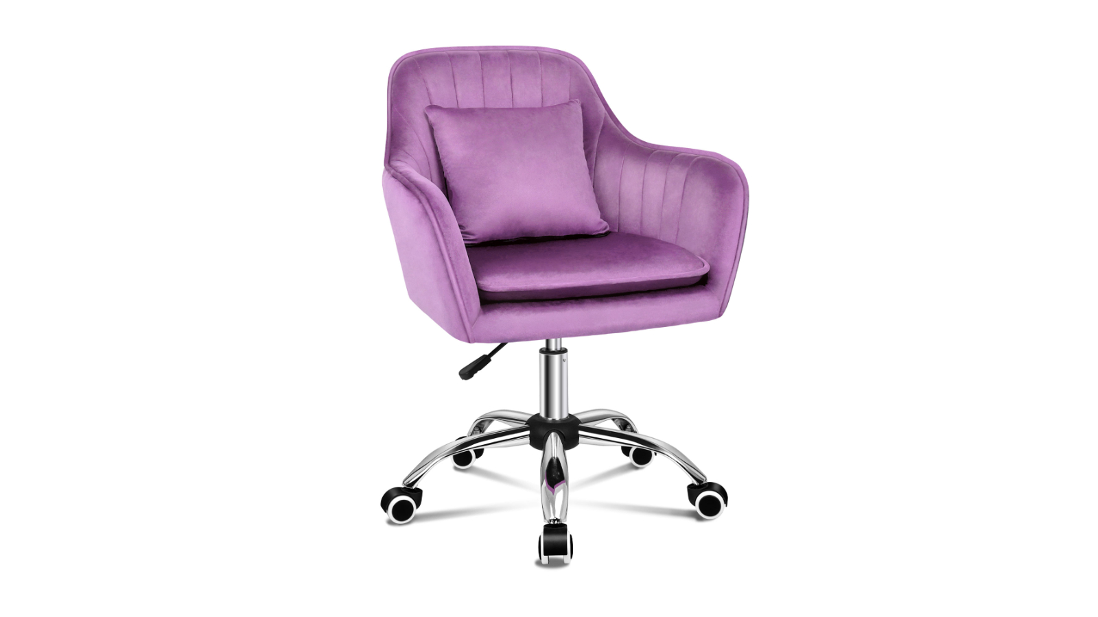 ALFORDSON Velvet Office Chair Orla Purple