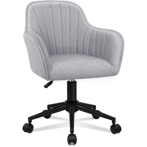 ALFORDSON Office Chair Fabric - Light Grey